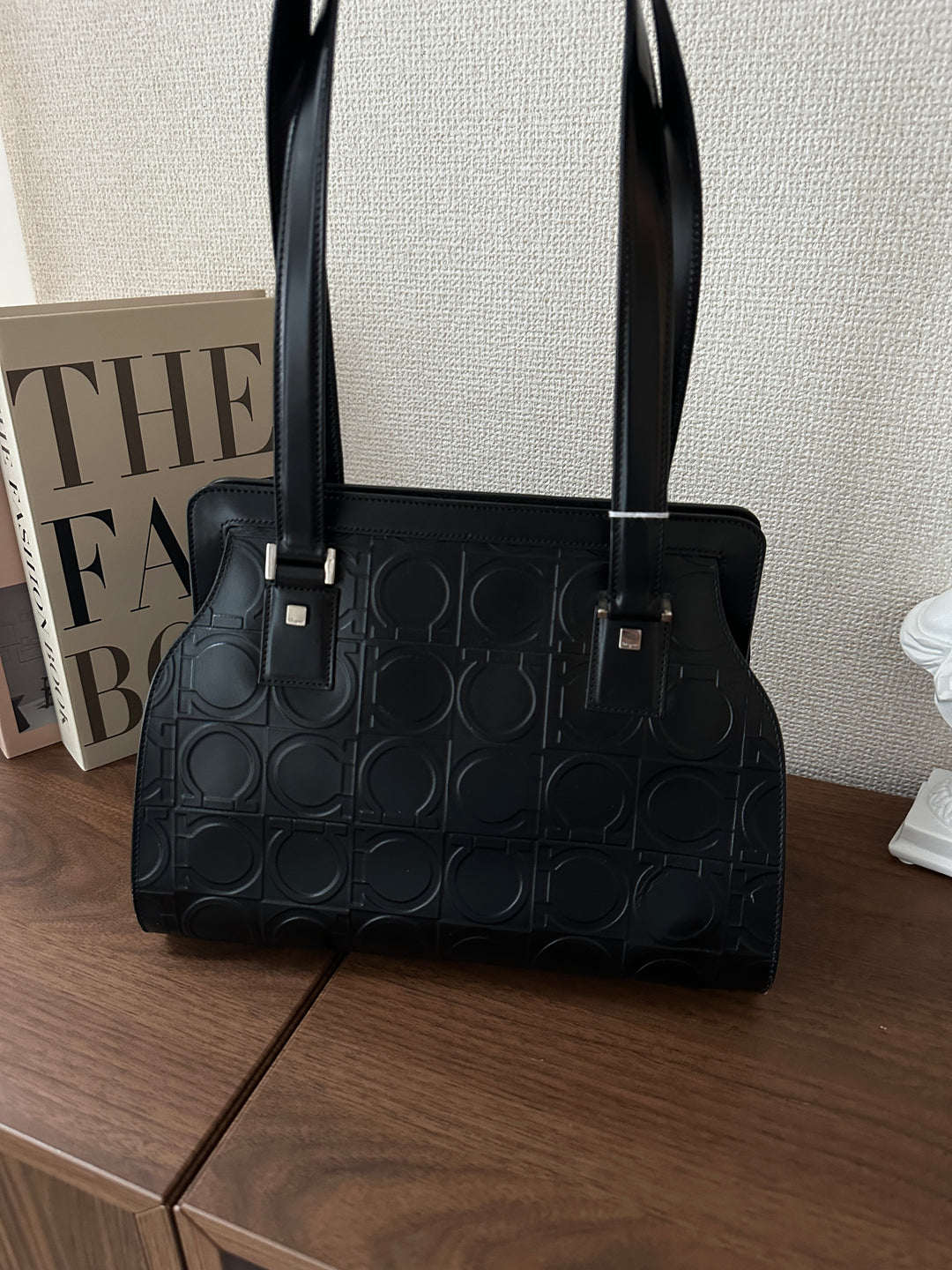 Ferragamo So Black Monogram Box Bag 🖤✨