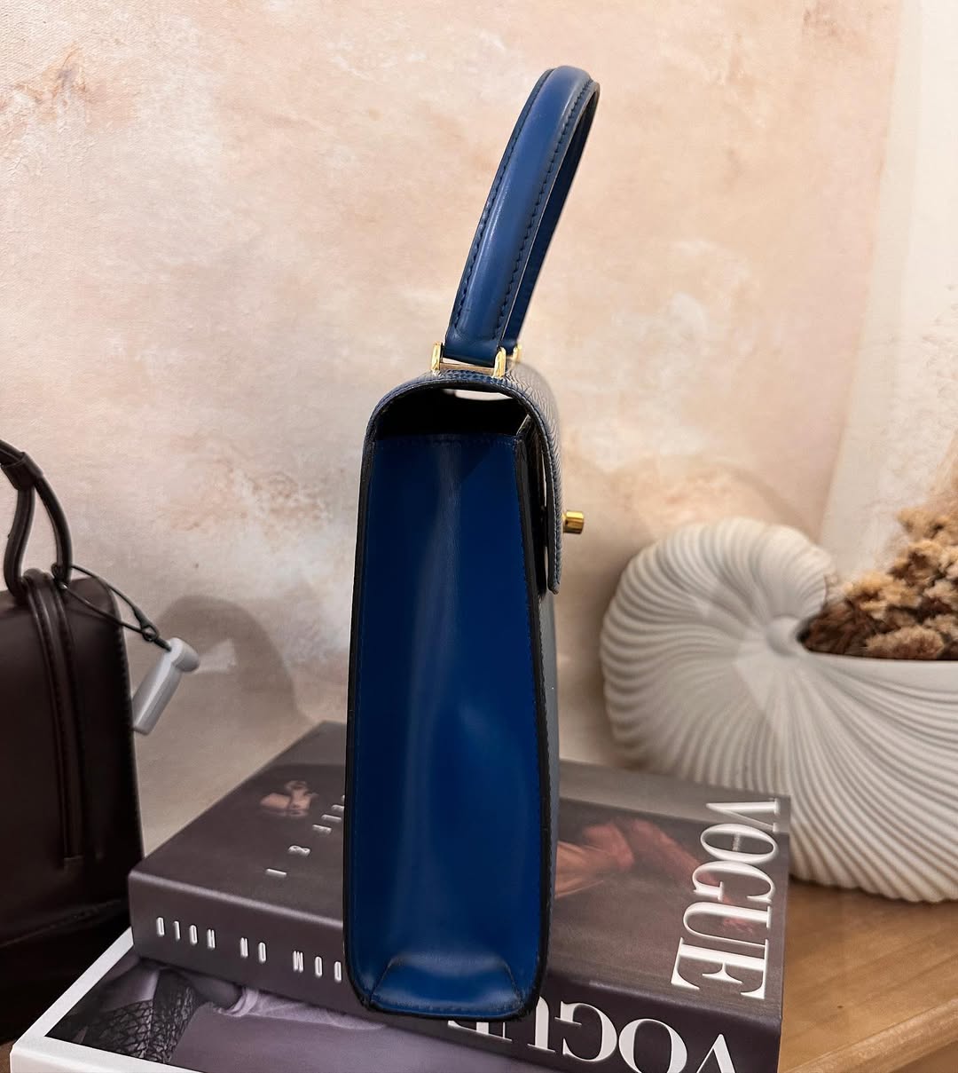 LOUIS VUITTON Blue Epi Kelly｜Rare Structured Top Handle Bag in Iconic Epi Leather 💙 Elegant & Timeless