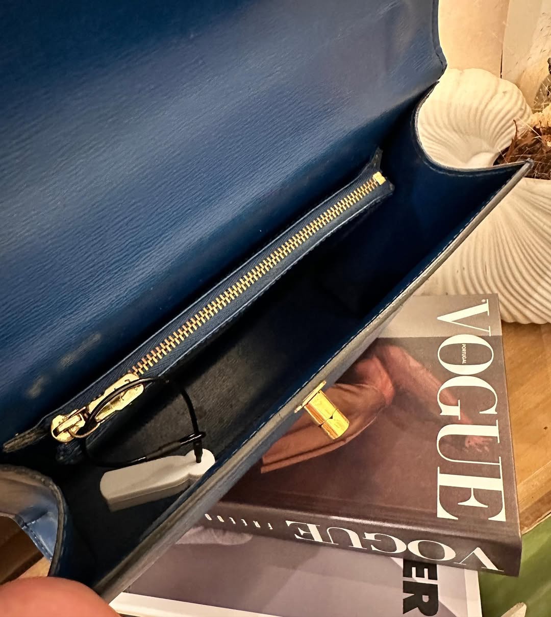LOUIS VUITTON Blue Epi Kelly｜Rare Structured Top Handle Bag in Iconic Epi Leather 💙 Elegant & Timeless