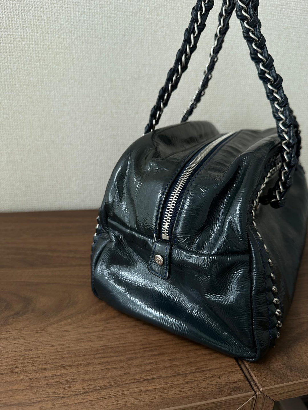 Chanel Edge-Stitched Bowling Bag 🖤 | Iconic Shape, Effortless Cool