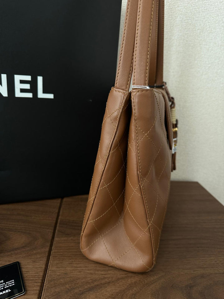 Chanel Caramel Turn Lock Shoulder Bag 🍫 | Classic Sweetness with Timeless Glamour