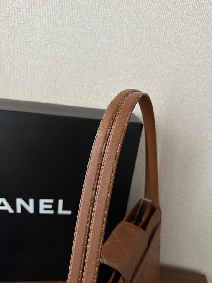 Chanel Caramel Turn Lock Shoulder Bag 🍫 | Classic Sweetness with Timeless Glamour