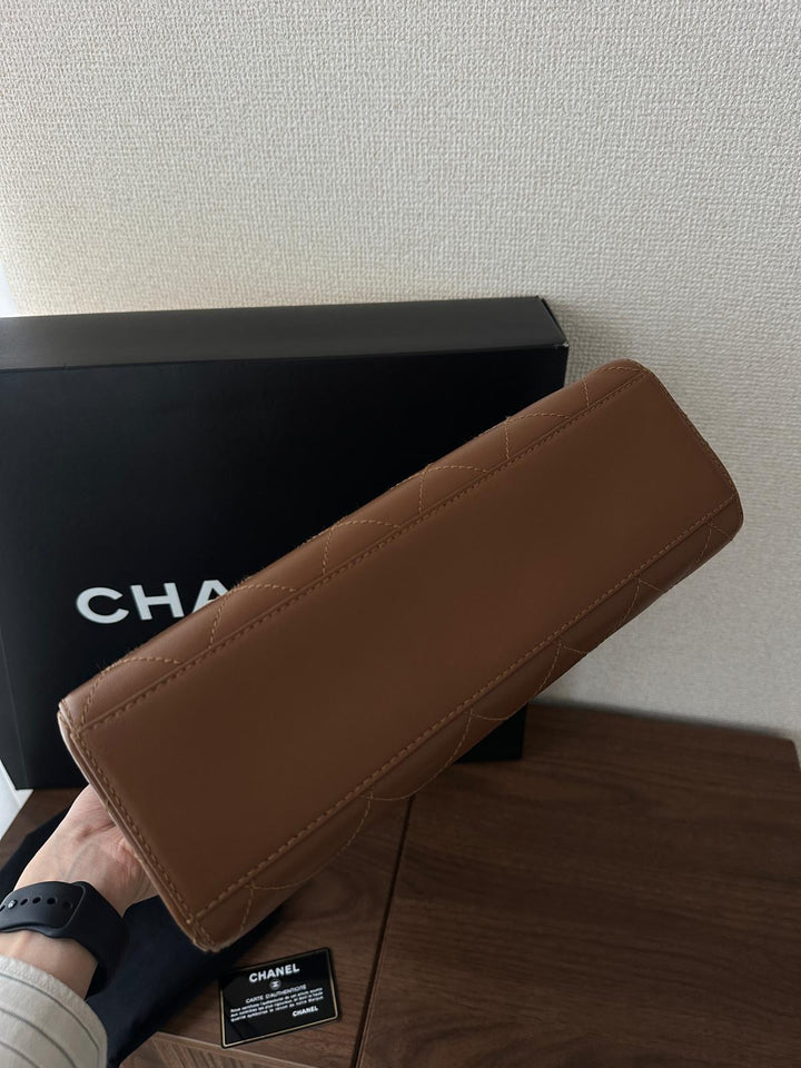 Chanel Caramel Turn Lock Shoulder Bag 🍫 | Classic Sweetness with Timeless Glamour