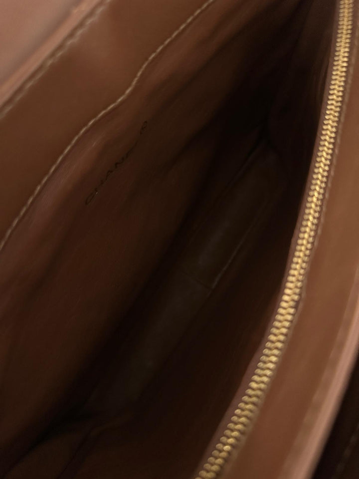 Chanel Caramel Turn Lock Shoulder Bag 🍫 | Classic Sweetness with Timeless Glamour