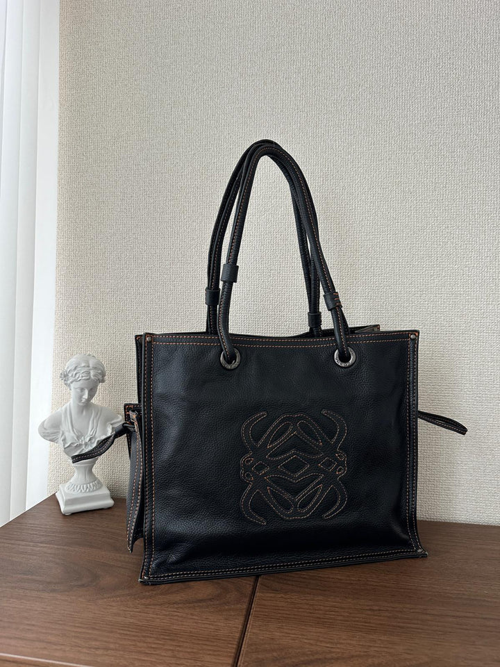 Loewe Double-Faced Tote 🖤 | Structured Power with Everyday Edge