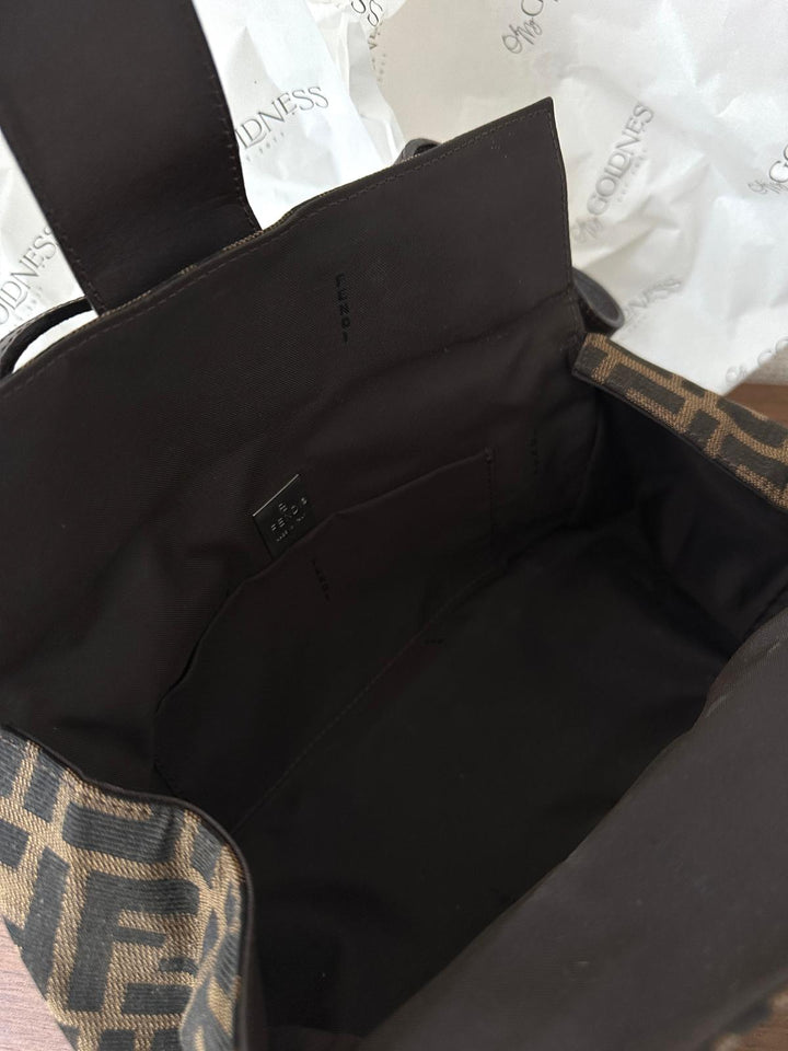 Fendi Zucca Canvas Underarm Box Bag 🤎 | Soft-Structured Vintage Charm