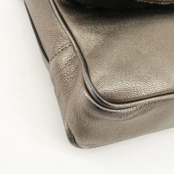 LOEWE Anagram Maia Logo Leather 2Way Bag Shoulder Bag Hand Bag Gold