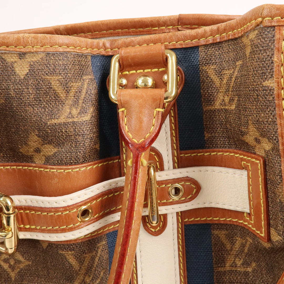 Louis Vuitton Monogram Tisse Sac Rayeur GM Shoulder Bag M56385