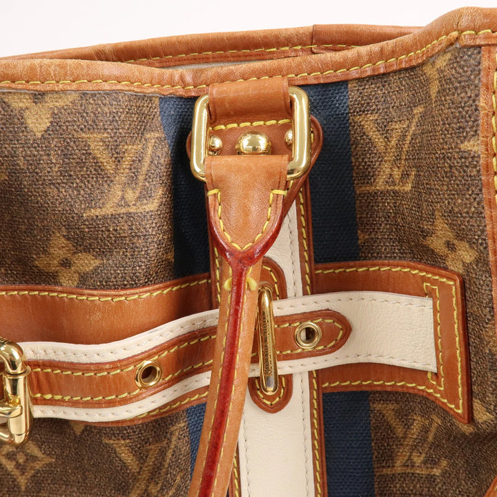 Louis Vuitton Monogram Tisse Sac Rayeur GM Shoulder Bag M56385