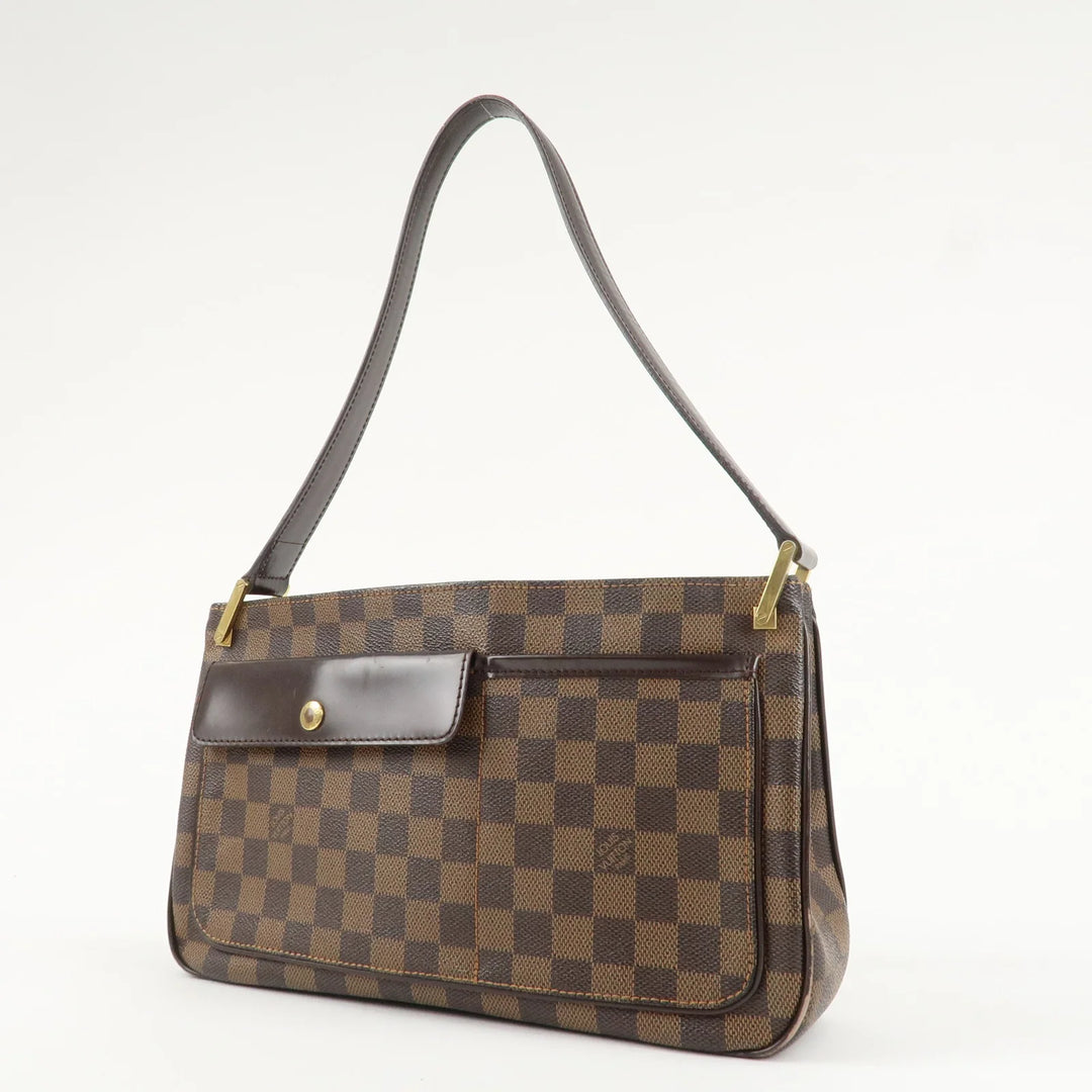 Louis Vuitton Damier Aubagne Shoulder Bag Hand Bag Brown N51129 Used