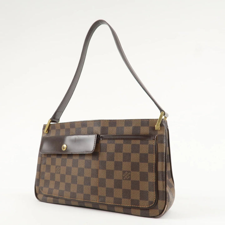 Louis Vuitton Damier Aubagne Shoulder Bag Hand Bag Brown N51129 Used