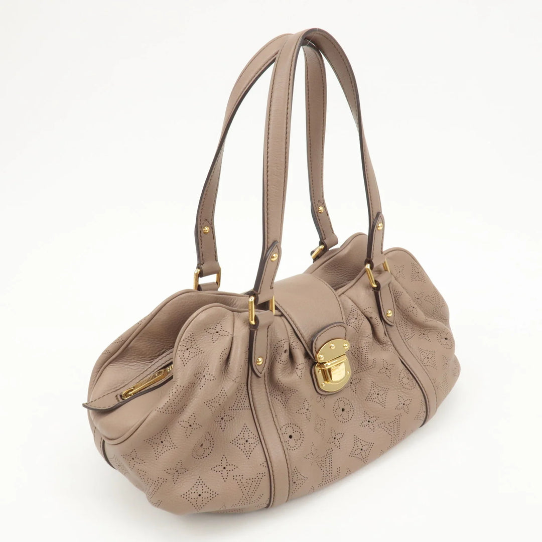 Louis Vuitton Monogram Mahina Lunar PM Shoulder Bag Sables M93433 Used