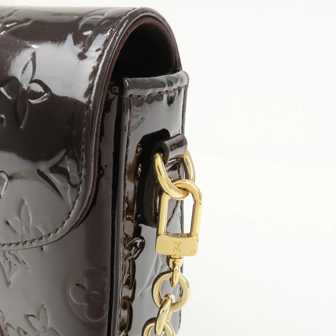 Louis Vuitton Vernis Leather Rodeo Drive Hand Bag Amarante M93598