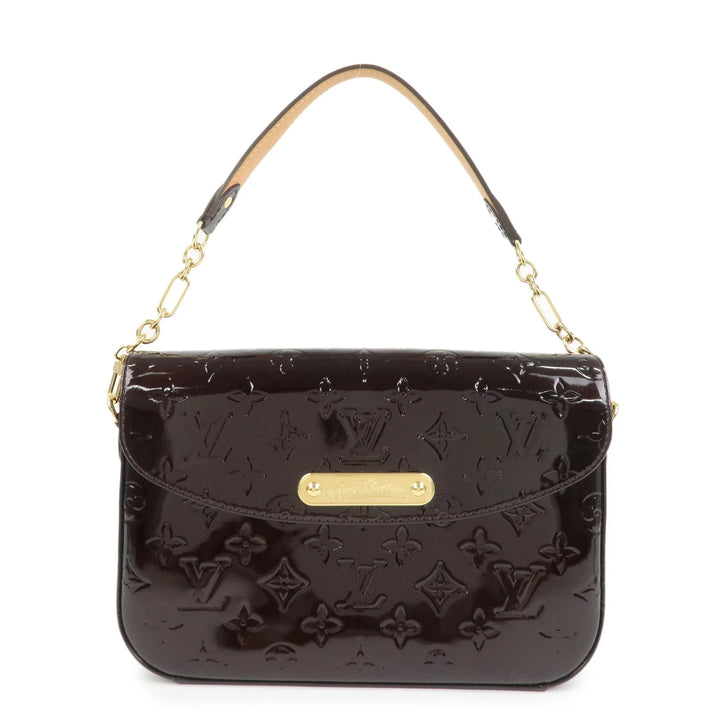 Louis Vuitton Vernis Leather Rodeo Drive Hand Bag Amarante M93598