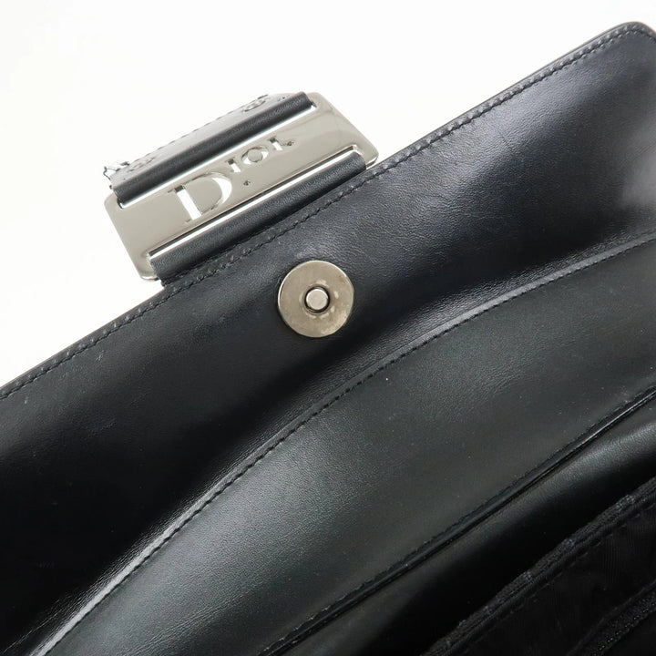 Christian Dior Trotter Street Chic Canvas Leather Shoulder Bag