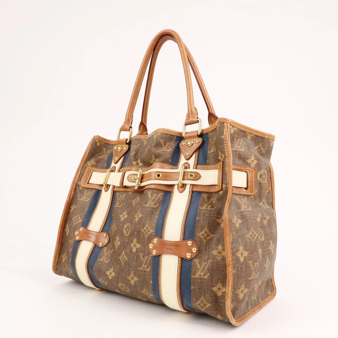 Louis Vuitton Monogram Tisse Sac Rayeur GM Shoulder Bag M56385