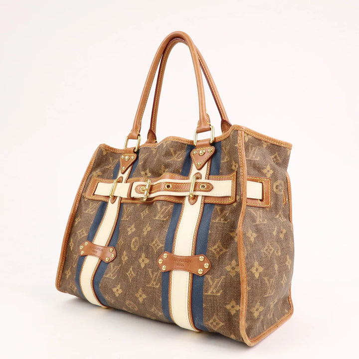 Louis Vuitton Monogram Tisse Sac Rayeur GM Shoulder Bag M56385