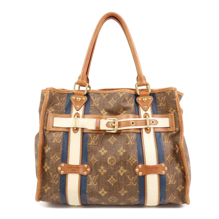 Louis Vuitton Monogram Tisse Sac Rayeur GM Shoulder Bag M56385