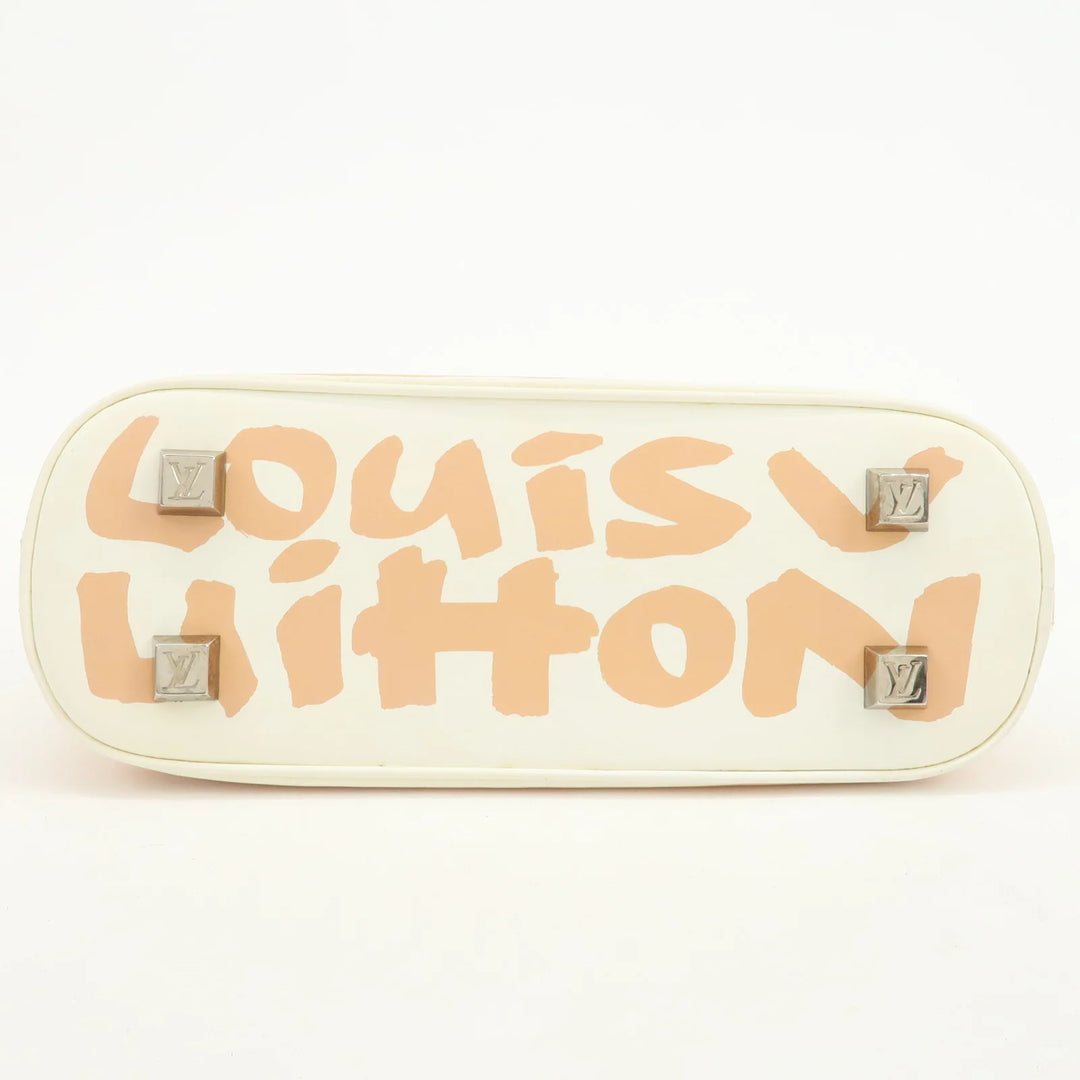 Louis Vuitton Monogram Graffiti Alma PM Hand Bag Beige Ivory M92178
