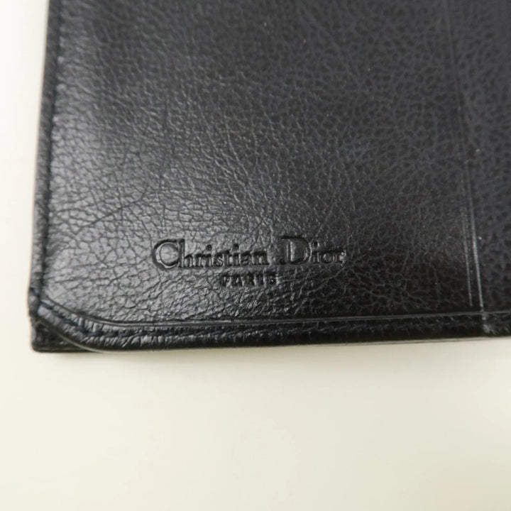Christian Dior Flight Line Trotter Canvas Leather Logo Charm Wallet Used