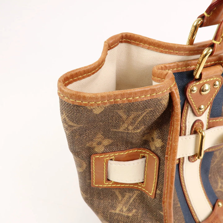 Louis Vuitton Monogram Tisse Sac Rayeur GM Shoulder Bag M56385