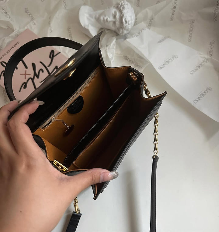 CELINE Black Fishbone Chain Mini Kelly Bag｜Rare Vintage Sophistication ✨🖤