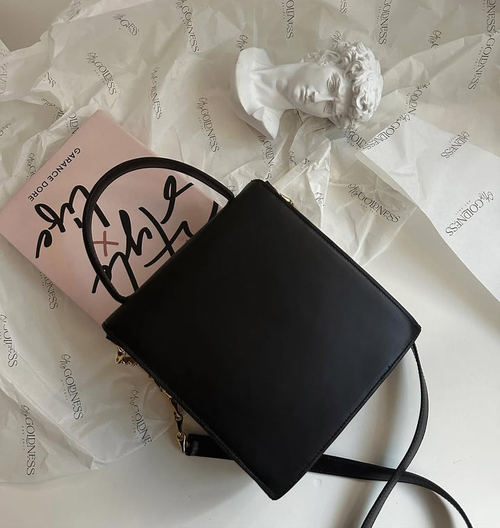 CELINE Black Fishbone Chain Mini Kelly Bag｜Rare Vintage Sophistication ✨🖤