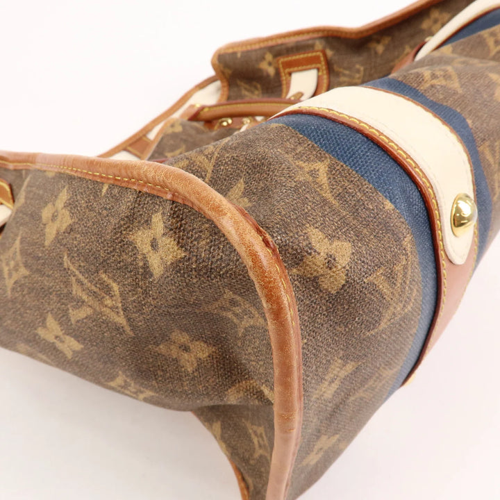 Louis Vuitton Monogram Tisse Sac Rayeur GM Shoulder Bag M56385