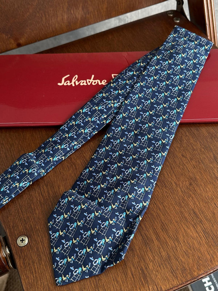 Salvatore Ferragamo Limited Edition Tie 💙🖤
