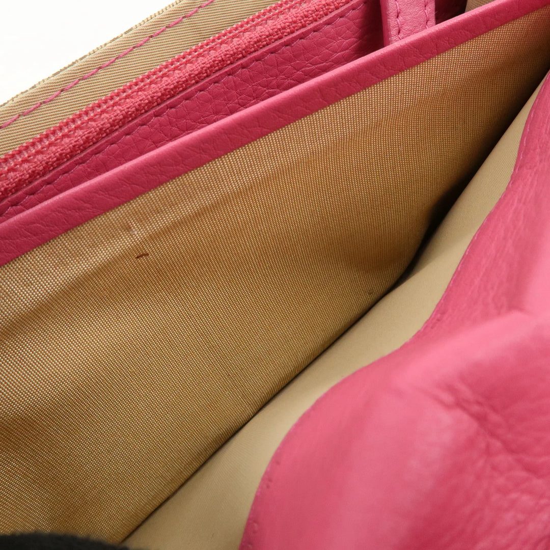 Christian Dior Trotter Street Chic Canvas Leather Long Wallet Pink