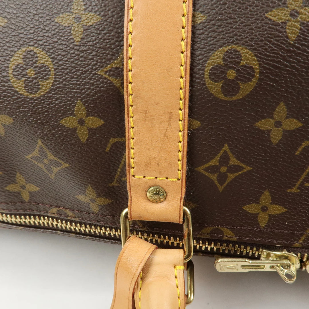 Louis Vuitton Monogram Keep All Bandouliere 55 Boston Bag M41414