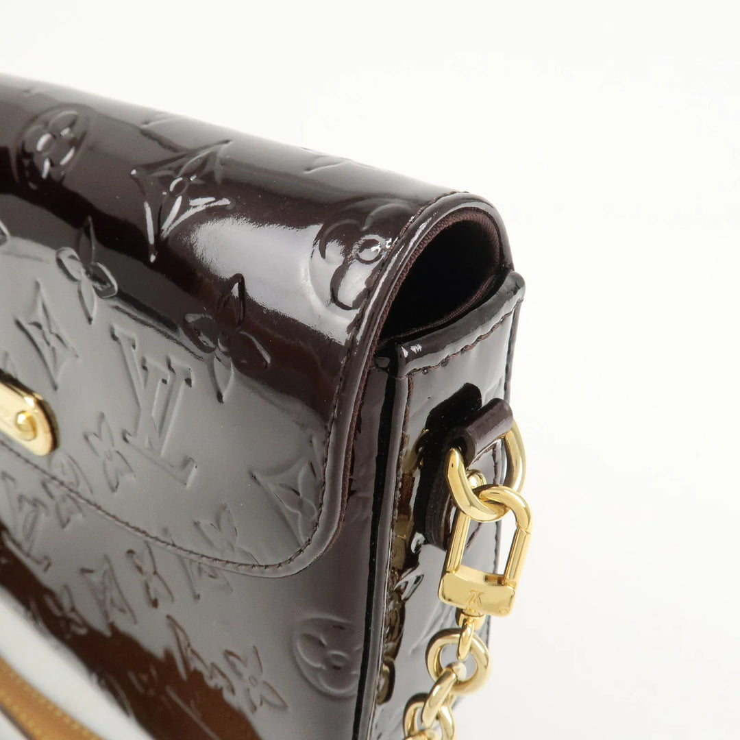 Louis Vuitton Vernis Leather Rodeo Drive Hand Bag Amarante M93598