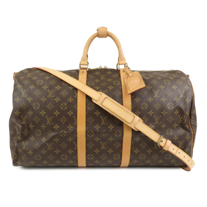 Louis Vuitton Monogram Keep All Bandouliere 55 Boston Bag M41414