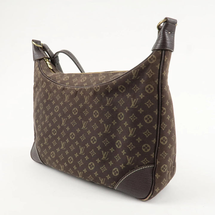 Louis Vuitton Monogram Mini Lin Boulogne Shoulder Bag Brown M95225 Used