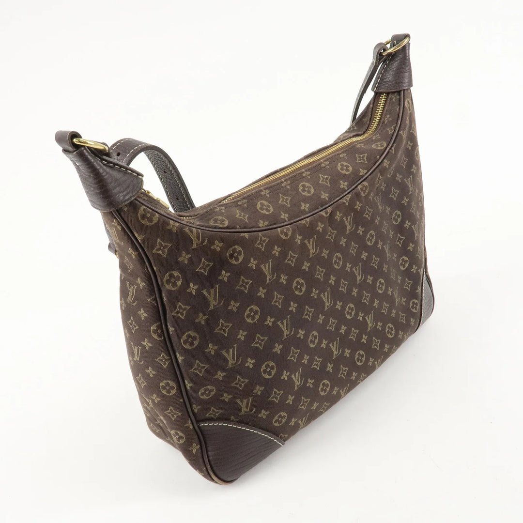 Louis Vuitton Monogram Mini Lin Boulogne Shoulder Bag Brown M95225 Used