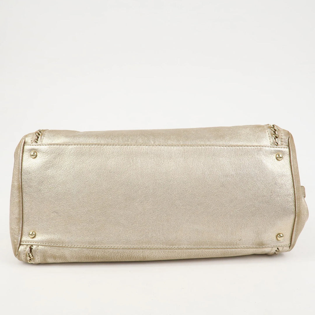 LOEWE Anagram Logo Leather Shoulder Bag Hand Bag Brown
