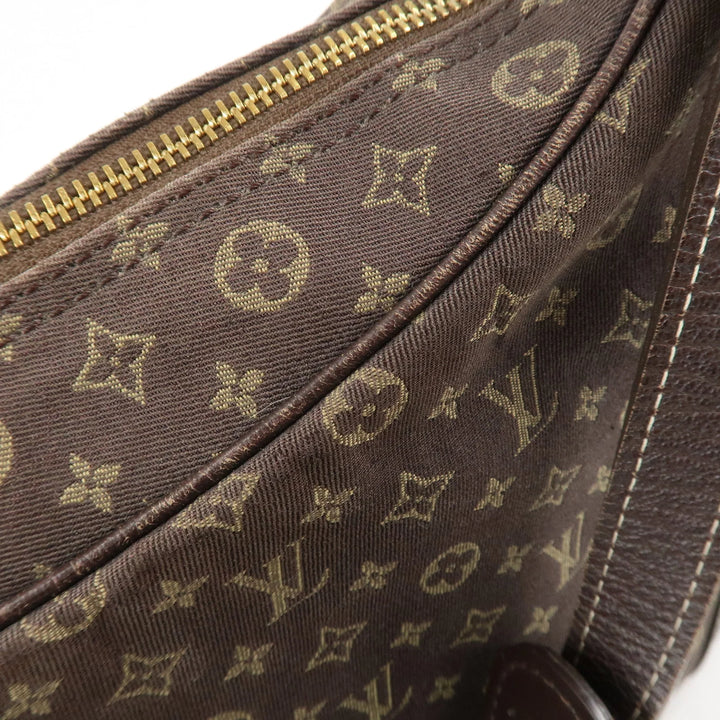 Louis Vuitton Monogram Mini Lin Boulogne Shoulder Bag Brown M95225 Used