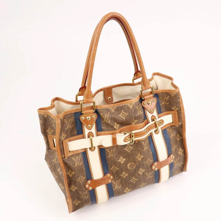 Louis Vuitton Monogram Tisse Sac Rayeur GM Shoulder Bag M56385