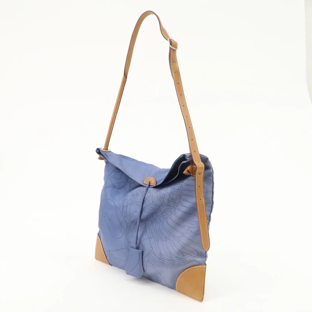 Hermes Silky City PM Silk Leather Shoulder Bag Crossbody Bag