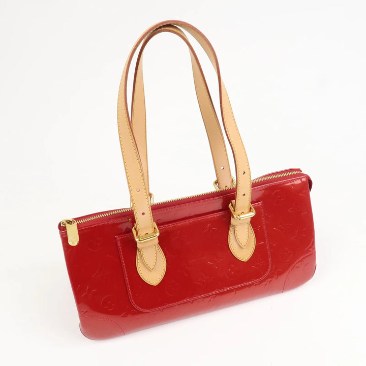 Louis Vuitton Vernis Rosewood Avenue Hand Bag Pomme D'Amour M93507