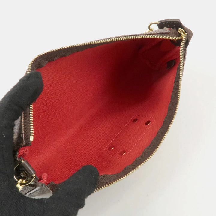 Louis Vuitton Damier Eva 2Way Hand Bag Shoulder Bag Damier Ebene N55213 Used