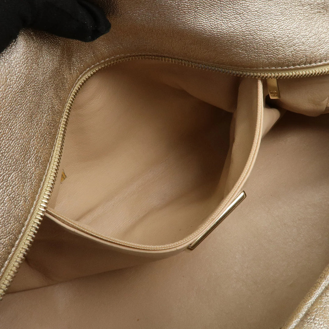 LOEWE Anagram Logo Leather Shoulder Bag Hand Bag Brown
