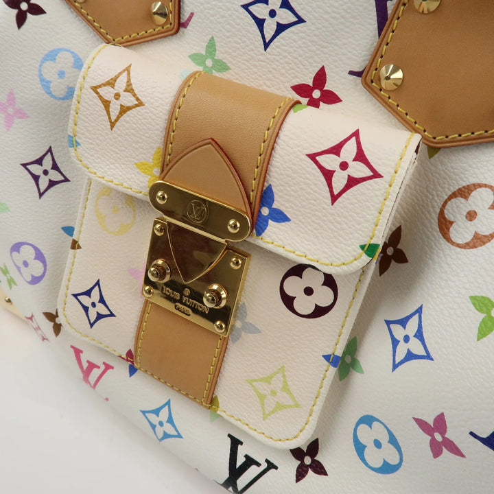 Louis Vuitton Monogram Multicolor Speedy 30 Hand Bag Blanc M92643 Used