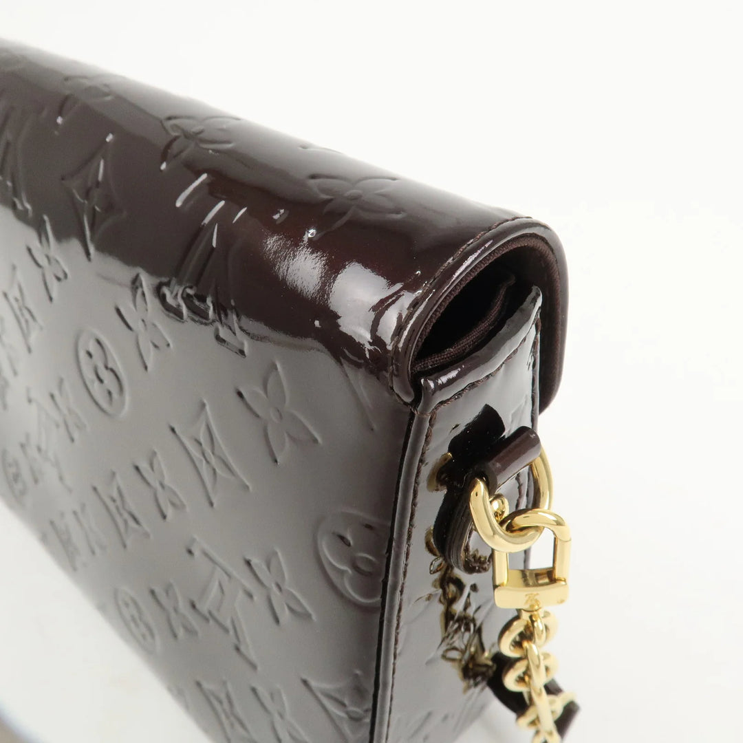 Louis Vuitton Vernis Leather Rodeo Drive Hand Bag Amarante M93598