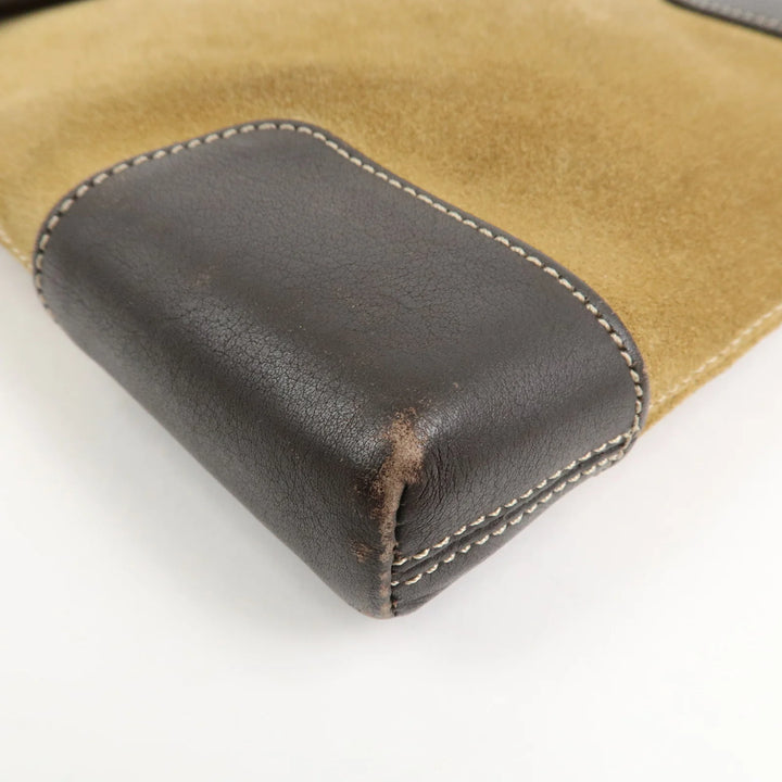 LOEWE Anagram Suede Leather Shoulder Bag Crossbody Bag Brown
