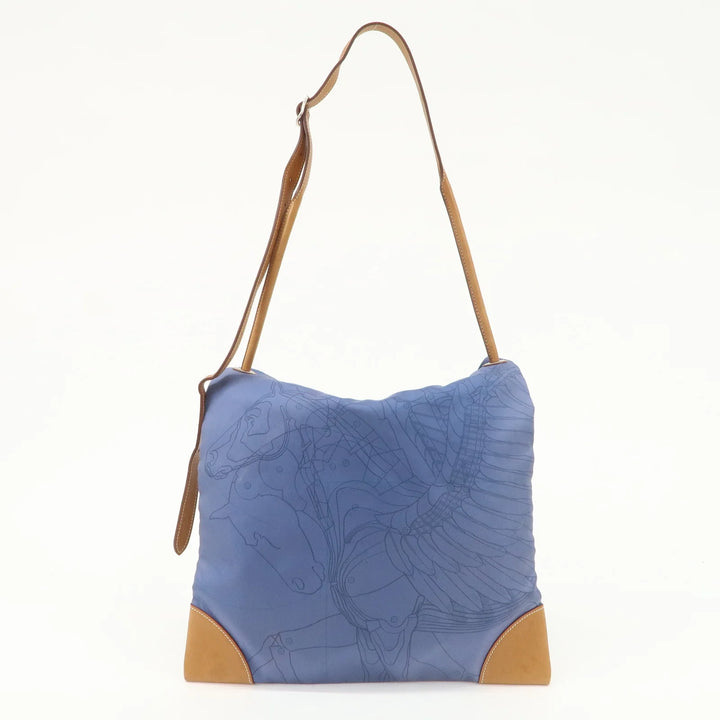 Hermes Silky City PM Silk Leather Shoulder Bag Crossbody Bag