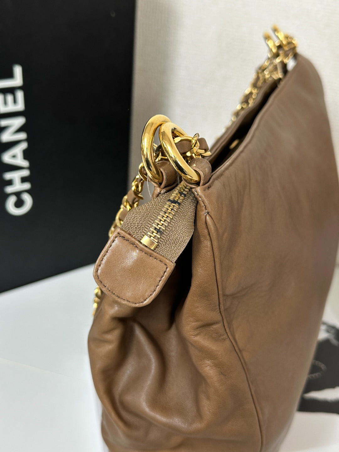 Chanel “Cocoa Milk” Shoulder Bag 🍫🥛 | Soft Lambskin Luxury for Every Day