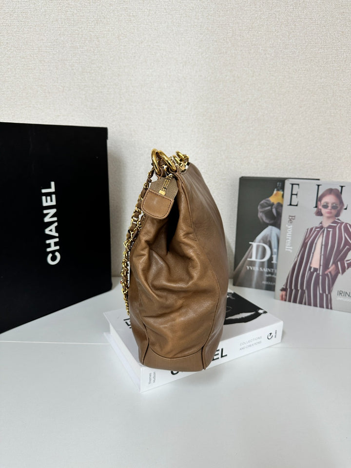 Chanel “Cocoa Milk” Shoulder Bag 🍫🥛 | Soft Lambskin Luxury for Every Day