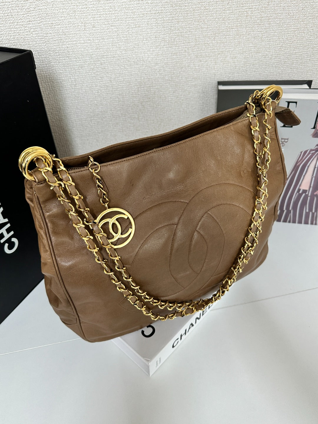 Chanel “Cocoa Milk” Shoulder Bag 🍫🥛 | Soft Lambskin Luxury for Every Day
