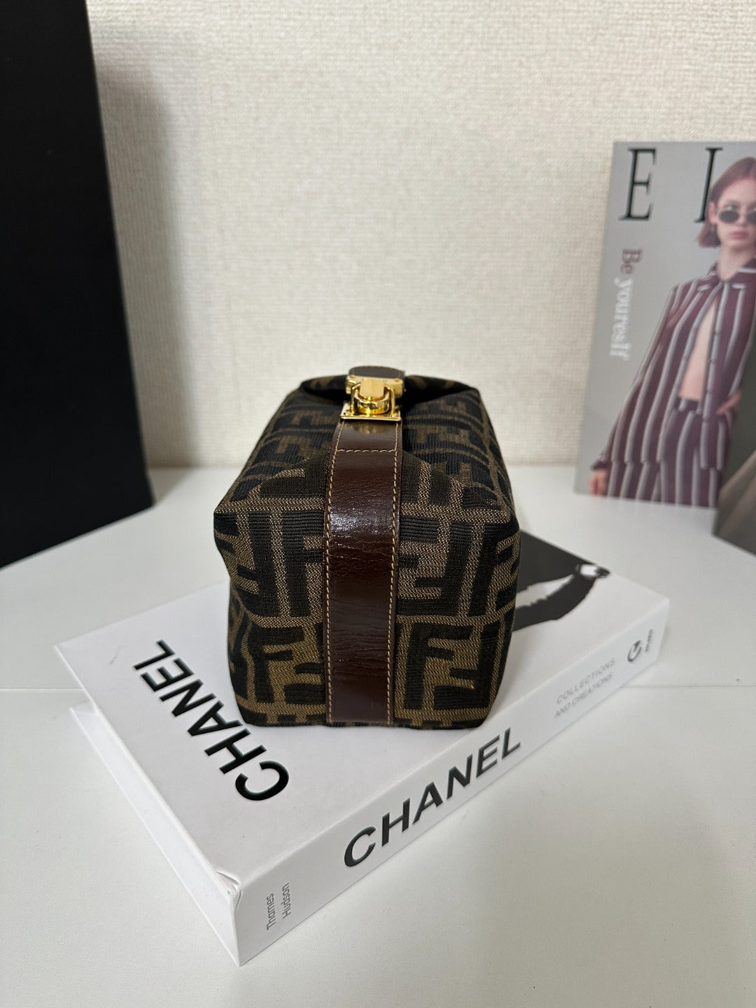 Fendi Mini Lunch Box Top Handle Bag ✨Iconic Shape × Compact &amp; Cute × Gold-Tone Hardware